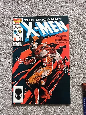 Buy THE UNCANNY X-MEN #212 1ST WOLVERINE Vs SABRETOOTH 1986 MARVEL COMICS NM • 17.99£