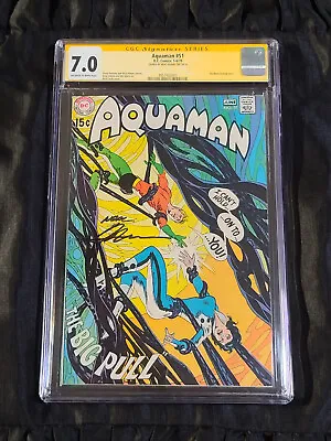 Buy DC Comics 1970 Aquaman #51 CGC 7.0 FVF SIGNED By Neal Adams • 197.65£
