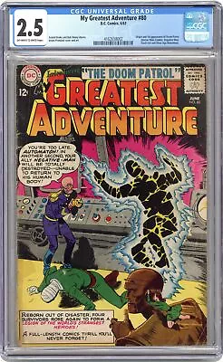 Buy My Greatest Adventure #80 CGC 2.5 1963 4162658002 Origin And 1st Doom Patrol • 331.80£