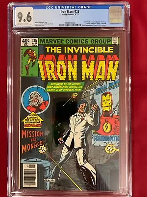 Buy Iron Man #125 CGC 9.6 Key 1st Rhodes Cover 4th Ant-Man NEWSSTAND Demon In Bottle • 197.90£