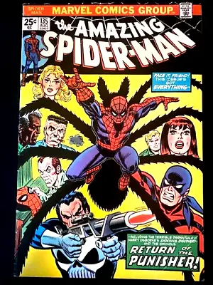 Buy Bronze Age 1974 Marvel Amazing Spider-man 135 (2nd Punisher, Tarantula) • 95.94£