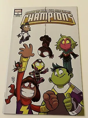 Buy Champions #1 Skottie Young Baby Variant Cover Marvel Comics • 25£