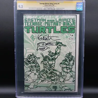 Buy Teenage Mutant Ninja Turtles #4-🔑2nd Appearance Of Foot Clan-Eastman Signature  • 352.34£