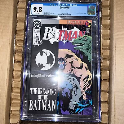 Buy Batman #497 1st Printing CGC 9.8 1993 • 71.92£