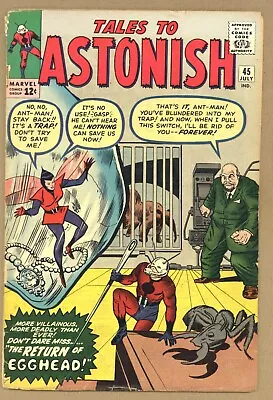 Buy Tales To Astonish 45 RESTORED Kirby Cover! Ant-Man! Wasp! DITKO 1963 Marvel T468 • 35.56£