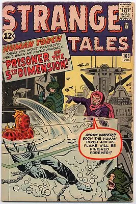Buy Strange Tales 103 VG/FN 1962 Marvel Human Torch 1st App Zemu Jack Kirby • 88.47£