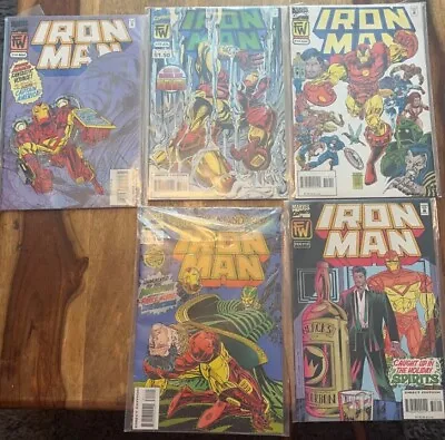 Buy 5 Marvel Comics Iron Man Dec 311 Feb 313 Mar 314 Jul 318 Aug 319  Lot  Xx156n • 13.99£