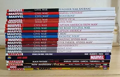 Buy X21 MARVEL CIVIL WAR Graphic Novel Bundle Job Lot  Spider-Man Avengers Punisher • 99.95£