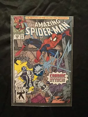 Buy Amazing Spider-Man #359 NEWSSTAND KEY 1st Carnage Cameo, Cardiac • 21.25£