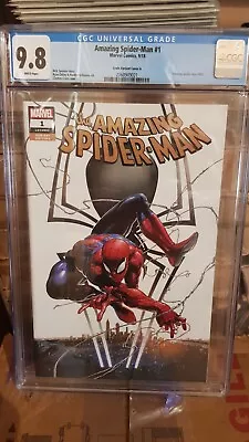 Buy 🔥 Amazing Spider-Man #1 Cgc 9.8 🔥 Clayton Crain Variant Cover A Comic 🔥 • 75£