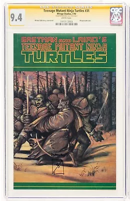 Buy TMNT Teenage Mutant Ninja Turtles 31 CGC 9.4 1990 SS Signed MICHAEL ZULLI 1st Pt • 78.35£