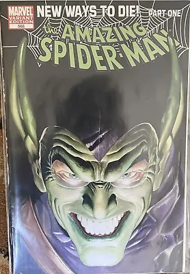 Buy Amazing Spiderman #568 New Ways To Die Part One, Alex Ross Green Goblin Variant • 9.99£