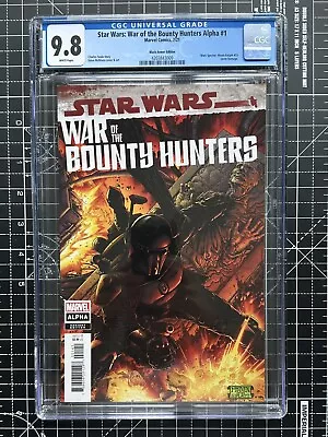 Buy 🔥 STAR WARS War Of The Bounty Hunters Alpha #1 Black Armor McNiven CGC 9.8 • 64.75£