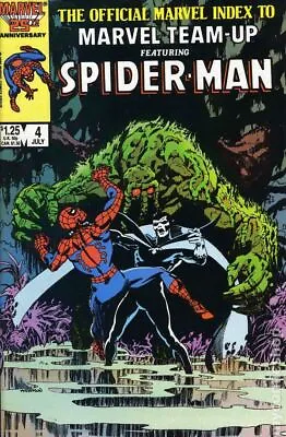 Buy Official Marvel Index To Marvel Team-Up #4 - Marvel Comics - 1986 • 4.95£
