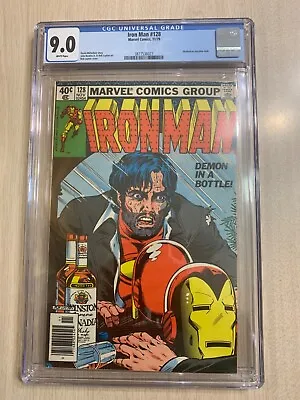 Buy Iron Man 128 Cgc 9.0 Vf/nm White Pages Mint Case 1979 Classic Alcohol Issue! Key • 237.54£