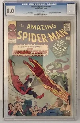 Buy AMAZING SPIDER-MAN  #17  CGC 8.0 2nd Appearance Of Green Goblin • 1,680£