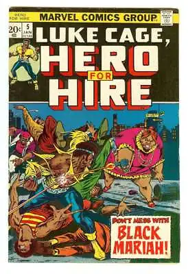 Buy Hero For Hire #5 6.5 // 1st Appearance Of Black Mariah Marvel Comics 1973 • 37.95£
