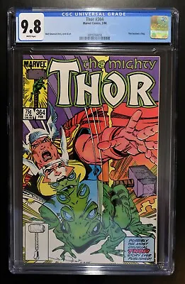 Buy THOR #364 CGC 9.8 - WHITE PAGES *1st APP. OF   THROG   ~ THOR BECOMES A FROG ! • 357.90£