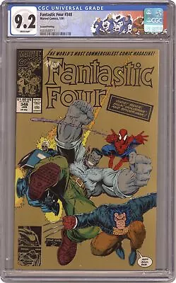 Buy Fantastic Four #348R Adams Gold Variant CGC 9.2 1991 4068848011 • 47.97£