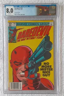 Buy Daredevil #184 (Marvel, 7/82) CGC 8.0 (PUNISHER Appearance) Frank Miller Art • 90.92£