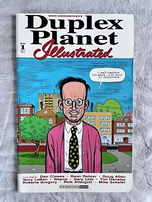 Buy Duplex Planet #1 - W/Flexi Disc - Daniel Clowes/Altergott - 1993 Fantagraphics • 5£