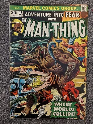 Buy Adventure Into Fear 13. The Man-Thing. Marvel 1973. • 7.49£
