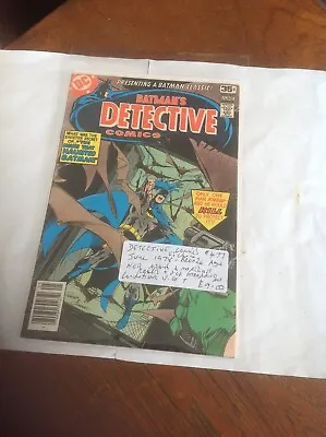 Buy DC - Detective Comics No.477 - June 1978 - Bronze Age  - US Copy - Con: VG Plus • 11£