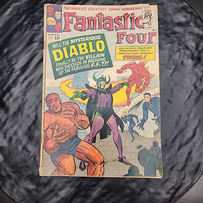 Buy 1964 Marvel Comics Fantastic Four #30 1st Appearance Origin Diablo MCU • 34.51£