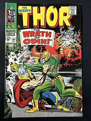 Buy The Mighty Thor #147 Vintage  Marvel Comics Silver Age 1967 1st Print Fine *A3 • 19.76£