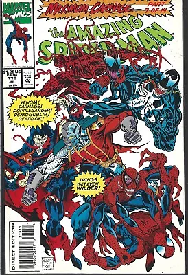 Buy The Amazing Spider-man #379 (nm-) Maximum Carnage Part 7, Marvel Comics • 4.71£