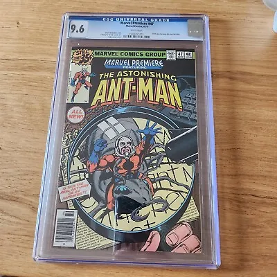 Buy MARVEL PREMIERE #47  - CGC Grade 9.6 White Pages Scott Lang Becomes Antman • 395£