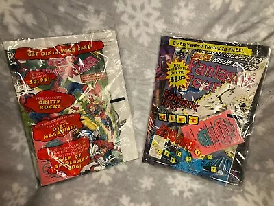 Buy FANTASTIC FOUR #376 & Spider Man 106 SEALED POLYBAGGED W/ DIRT MAGAZINE & Casset • 7.11£