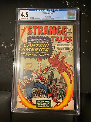 Buy Marvel Comics Strange Tales 114 1963 CGC 4.5 Imposter Captain America & H Torch! • 225£