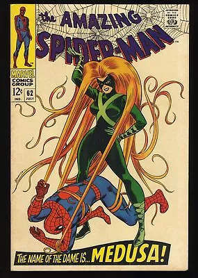 Buy Amazing Spider-Man #62 VF- 7.5 Medusa Appearance!! Romita Cover! Marvel 1968 • 88.55£