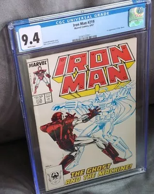 Buy Iron Man #219 CGC 9.4 Marvel WP 1st App Ghost (Thunderbolts) • 39.53£