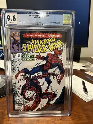Buy Amazing Spider-Man #361 Marvel 4/92 CGC 9.6 NM+ White Pages 1st App Carnage Key • 140.56£