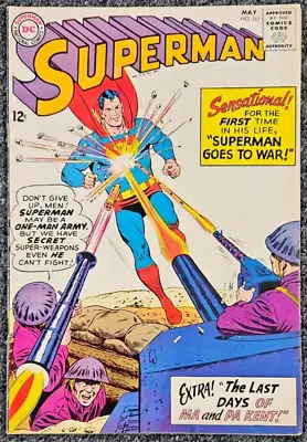 Buy DC Comics SUPERMAN #161 (VF-) - Death Of Ma & Pa Kent • 31.61£