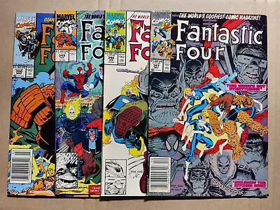 Buy Fantastic Four 347 348 349 350 Art Adams Lot Of 4 347-349 + 350 FN Midgrade  • 12.87£