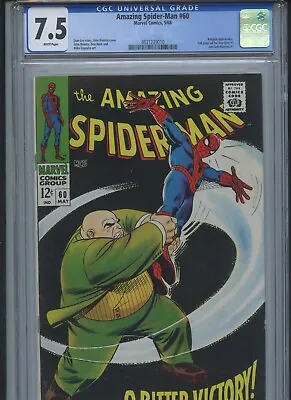 Buy Amazing Spider-Man Vol 1 #60 1968 CGC 7.5 • 197.11£
