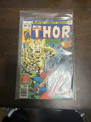 Buy Thor Issue #263 (fn+) Newsstand, The Odin-force Unleashed 1977 • 4.17£