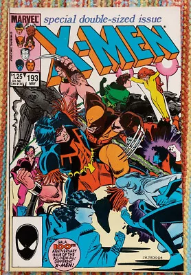 Buy Uncanny X-Men #193 (1985) Marvel Comics (X-Men Vs X-Men) 100th Anniversary Issue • 3.20£