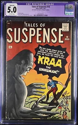 Buy Tales Of Suspense #18 CGC 5.0 Kirby,Ditko, Stan Lee, Page 8 Trimmed 🙄 • 75.11£