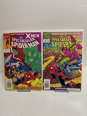 Buy Spectacular Spider-Man #199 & #200 NM, X-men & Green Goblin (Harry Osborn) Death • 7.91£