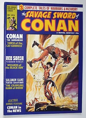 Buy THE SAVAGE SWORD OF CONAN Issue #14 Dec 1978 Marvel Comics UK Red Sonja VF • 2.49£