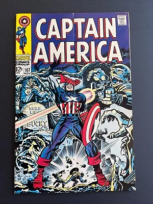 Buy Captain America #107 - 1st Appearance Of Dr. Faustus (Marvel, 1968) - VG • 17.35£