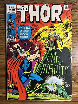 Buy Thor 188 Key Issue Origin Of Infinity Stan Lee John Buscema Marvel Comics 1971 • 18.03£