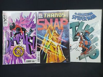 Buy Amazing Spider-man 43 Thwip X-men 30 Bamf Thanos 4 Snap Sfx Variants Autographed • 35.74£