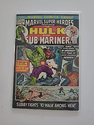 Buy Marvel Super Heroes #32 Comic Book Hulk & Sub-Mariner Marvel 1972 • 4£