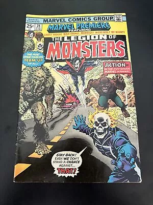 Buy Marvel Premiere #28 (1st Legion Of Monsters, Morbius Ghost Rider Werewolf 1976) • 83.80£