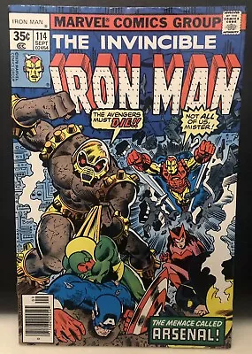 Buy INVINCIBLE IRON MAN #114 Comic Marvel Comics Bronze Age • 9.48£
